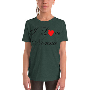 I Love Nonna Youth Short Sleeve T-Shirt