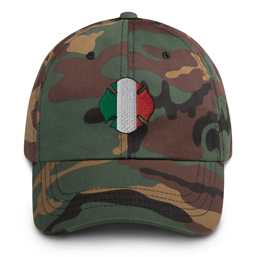 Firefighter Italian Flag Dad hat