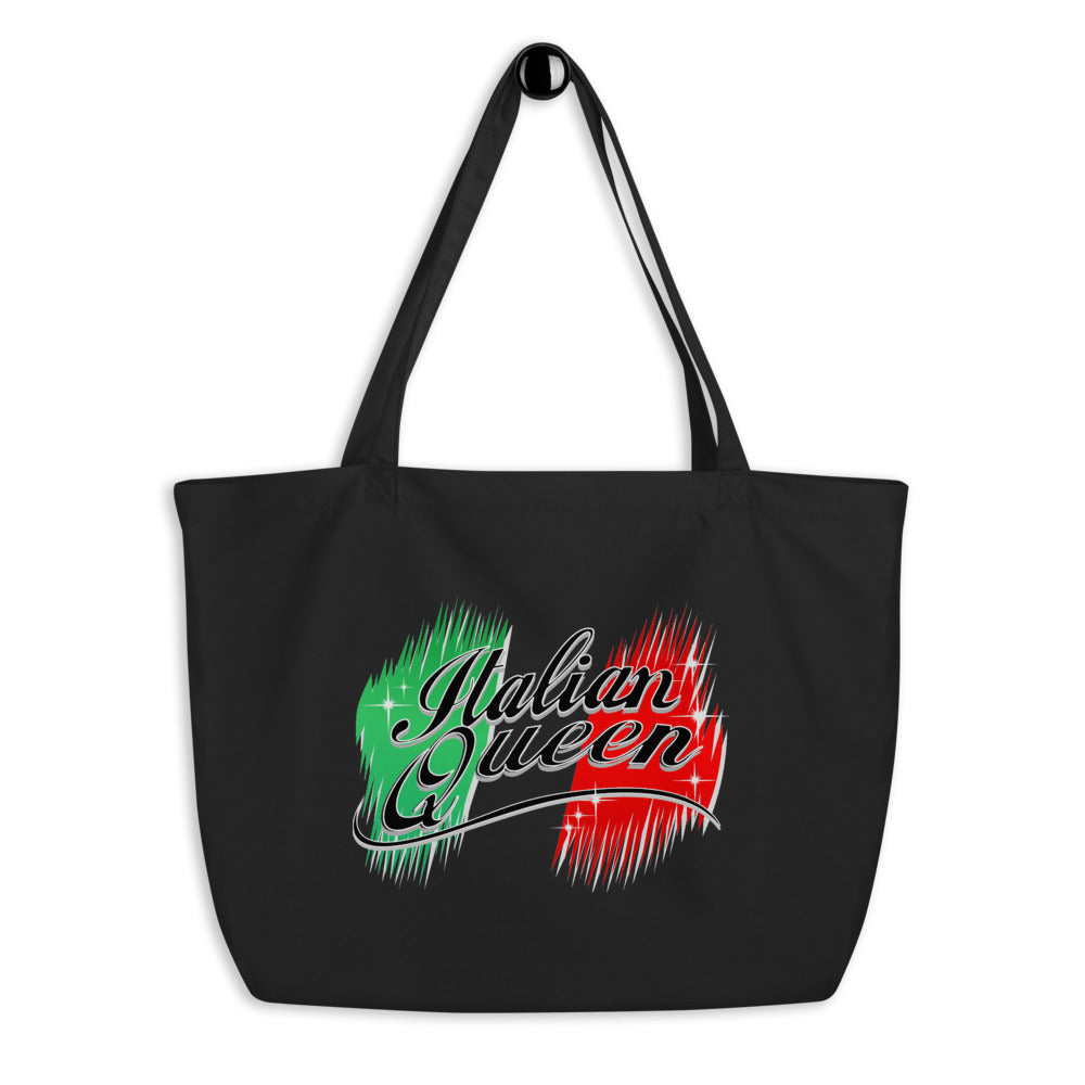 Italian Queen Large organic tote bag