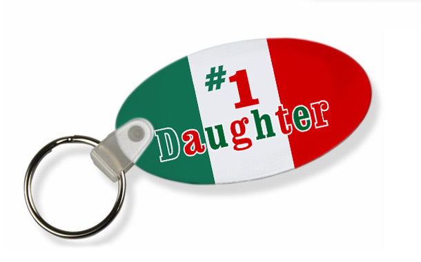 #1 Daughter Italian Flag Keychain - Guidogear