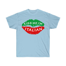 Load image into Gallery viewer, Kiss Me I&#39;m Italian Big Lips T-Shirt - Guidogear
