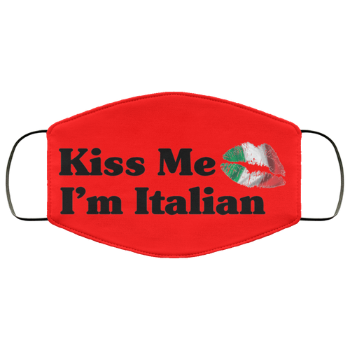 Kiss Me I'm Italian Face Mask - Guidogear