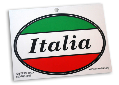 WickedGoodz Italian Flag Vinyl Decal - Italy Bumper Sticker 4.7x3.3 Inch