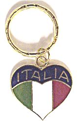 Italia Heart Flag Key Chain - Guidogear