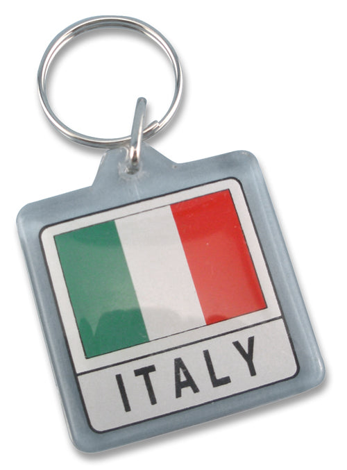Lucite Italian Flag Key Chain - Guidogear