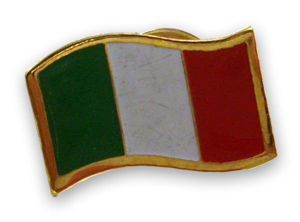Waving Italian Flag Pin - Guidogear