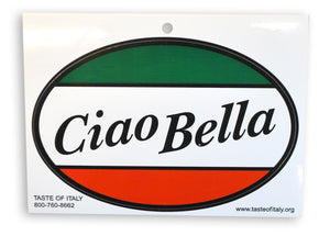 Ciao Bella Oval Decal Sticker - Guidogear