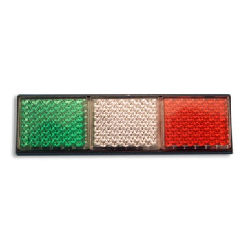 Reflective Italian Flag Car Badge