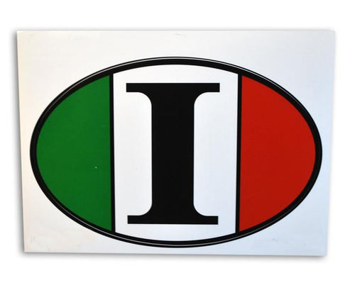 Italy Flag Oval Decal Sticker - Guidogear