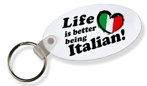 Life Is Better Being Italian Keychain - Guidogear