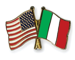 USA & Italy Flags Pin - Guidogear