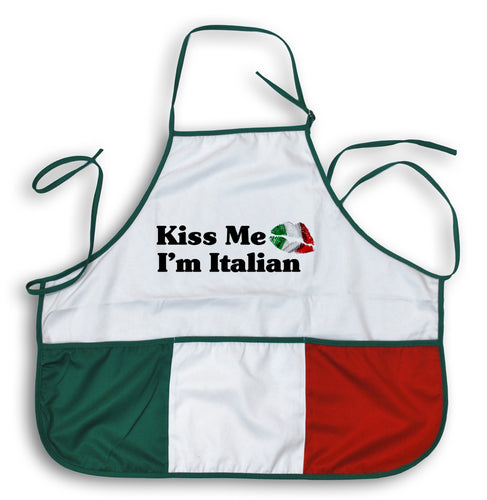Kiss Me I'm Italian Apron - Guidogear