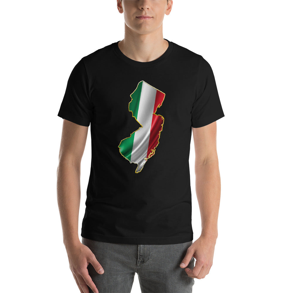 NJ Italian Flag Short-Sleeve Unisex T-Shirt - Guidogear