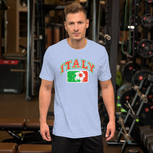Vintage Italy Soccer Short-Sleeve Unisex T-Shirt - Guidogear