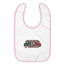 Load image into Gallery viewer, I&#39;ve Got An Italian Attitude Embroidered Baby Bib - Guidogear
