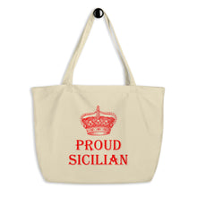 Load image into Gallery viewer, Proud Sicilian Large organic tote bag - Guidogear
