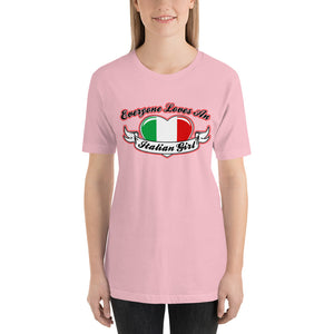 Everyone Loves An Italian Girl - Wings Short-Sleeve Unisex T-Shirt - Guidogear