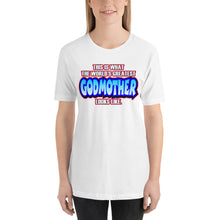 Load image into Gallery viewer, World&#39;s Greatest Godmother Short-Sleeve Unisex T-Shirt - Guidogear
