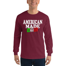 Load image into Gallery viewer, American Made With Italian Parts Unisex Long Sleeve Shirt - Guidogear
