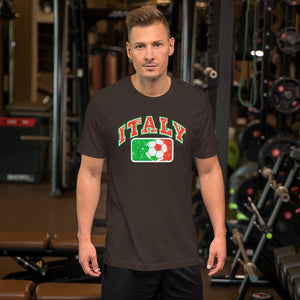 Vintage Italy Soccer Short-Sleeve Unisex T-Shirt - Guidogear