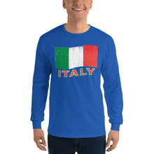 Load image into Gallery viewer, Vintage Italy Flag Unisex Long Sleeve Shirt - Guidogear
