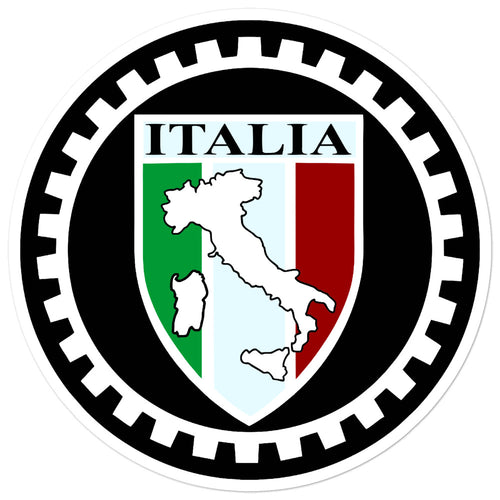 Italy Flag Resin Domed Stickers - 3D Vinyl Decals For Car, Motorcycle - 4 Pack