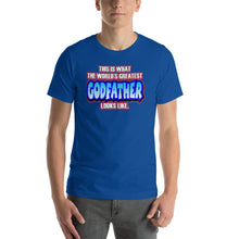 Load image into Gallery viewer, World&#39;s Greatest Godfather Short-Sleeve Unisex T-Shirt - Guidogear
