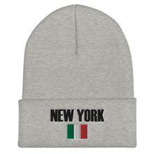 Load image into Gallery viewer, New York Italian Flag Cuffed Beanie - Guidogear
