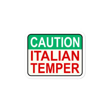 Load image into Gallery viewer, Caution Italian Temper Bubble-free stickers - Guidogear
