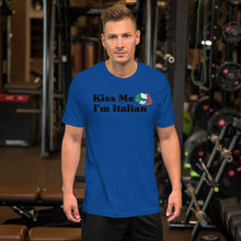 Load image into Gallery viewer, Kiss Me I&#39;m Italian Short-Sleeve Unisex T-Shirt - Guidogear
