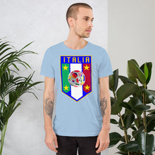 Load image into Gallery viewer, Italia Soccer Shield Short-Sleeve Unisex T-Shirt - Guidogear
