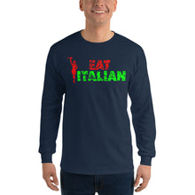 Load image into Gallery viewer, Eat Italian Unisex Long Sleeve Shirt - Guidogear
