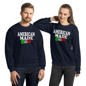 American Made With Italian Parts Unisex Sweatshirt - Guidogear