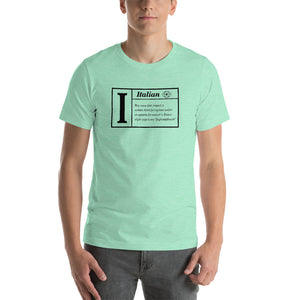 Italian Defined Short-Sleeve Unisex T-Shirt - Guidogear