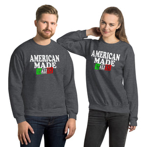 American Made With Italian Parts Unisex Sweatshirt - Guidogear