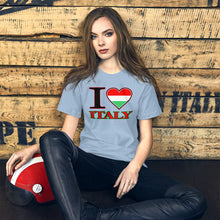 Load image into Gallery viewer, I Love Italy Short-Sleeve Unisex T-Shirt - Guidogear
