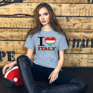 I Love Italy Short-Sleeve Unisex T-Shirt - Guidogear