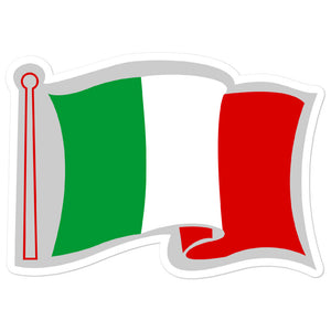 Italian Waving Flag stickers - Guidogear