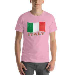 Vintage Italy Flag Short-Sleeve Unisex T-Shirt - Guidogear