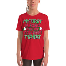 Load image into Gallery viewer, My First Proud To Be Italian Youth Short Sleeve T-Shirt - Guidogear
