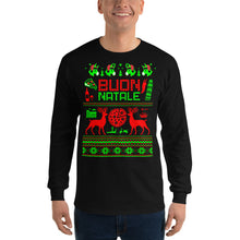 Load image into Gallery viewer, Italian Ugly Christmas Sweater Design Long Sleeve Shirt - Guidogear
