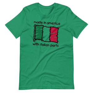 Made In America With Italian Parts Short-Sleeve Unisex T-Shirt - Guidogear