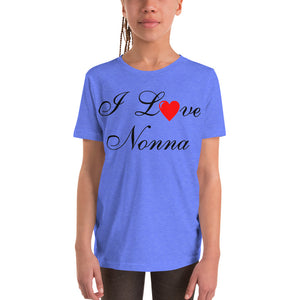 I Love Nonna Youth Short Sleeve T-Shirt - Guidogear