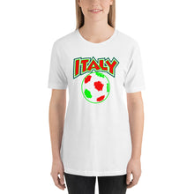 Load image into Gallery viewer, Italy Soccer Short-Sleeve Unisex T-Shirt - Guidogear
