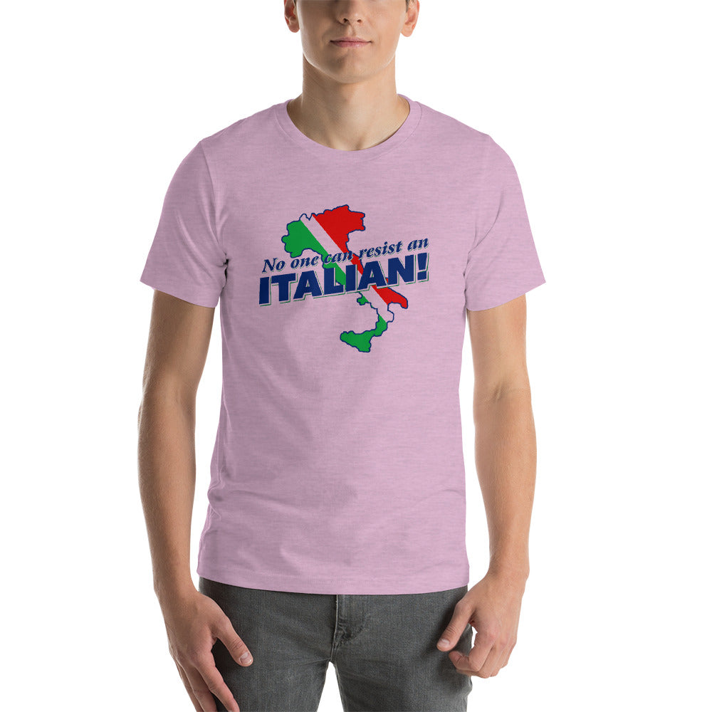 No One Can Resist An Italian Short-Sleeve Unisex T-Shirt - Guidogear