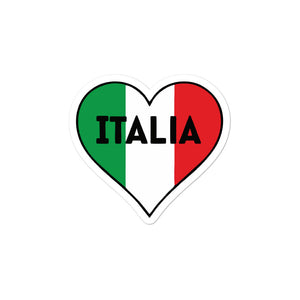 Italia Heart & Flag Decal Bubble-free stickers - Guidogear