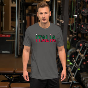 Italia Split Short-Sleeve Unisex T-Shirt - Guidogear