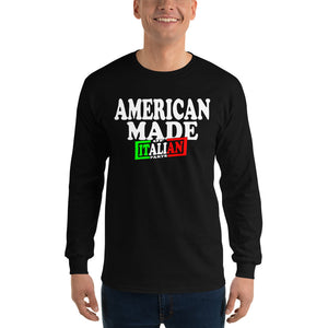 American Made With Italian Parts Unisex Long Sleeve Shirt - Guidogear