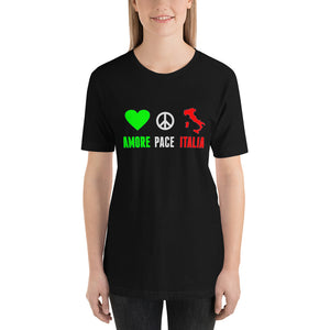 Amore Pace Italia Short-Sleeve Unisex T-Shirt - Guidogear