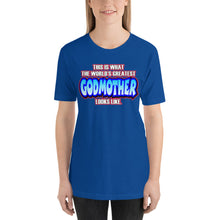 Load image into Gallery viewer, World&#39;s Greatest Godmother Short-Sleeve Unisex T-Shirt - Guidogear
